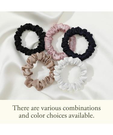 Lilysilk 100% Silk Hair Tie for Women Ponytail Holder Hair Bands Multi-way Packs (3 Thin Coffee Rings) - Buy Online on GoSupps.com