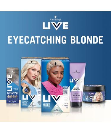 Schwarzkopf Live Post Bleach Toner Soft Blonde - Semi-Permanent Hair Dye for Brassy Tones - Buy Online on GoSupps.com