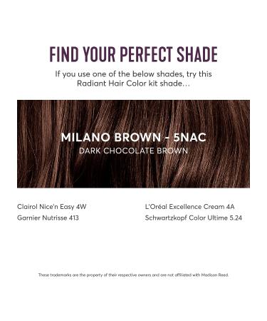Madison Reed Radiant Hair Color Kit Milano Brown (5NAC) Shades of Black 1 Pack - Buy Online on GoSupps.com