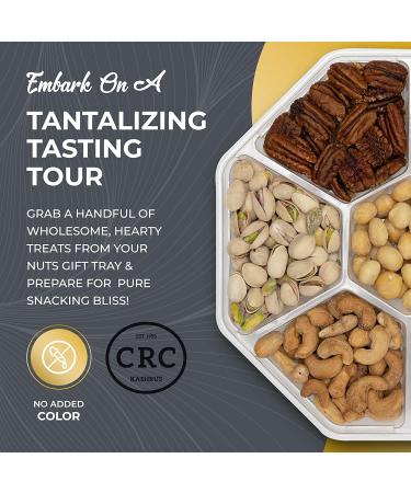 Assorted Nut Tray - Gourmet Nuts for Gift Baskets | Christmas, Birthday, Get Well Soon, Anniversary Gift | Holiday Snack Mix Food Box for Sympathy Gift Basket - Buy Online on GoSupps.com