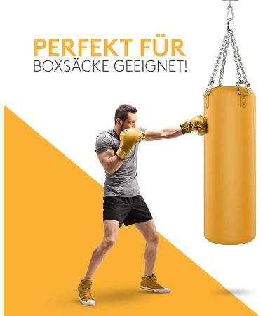 Master Factory Ceiling Hooks for Boxing Bags | 400kg Load Capacity | Bombproof Punching Bag Bracket | Ideal Ceiling Holder with German Instructions | Stainless Steel - Buy Online on GoSupps.com