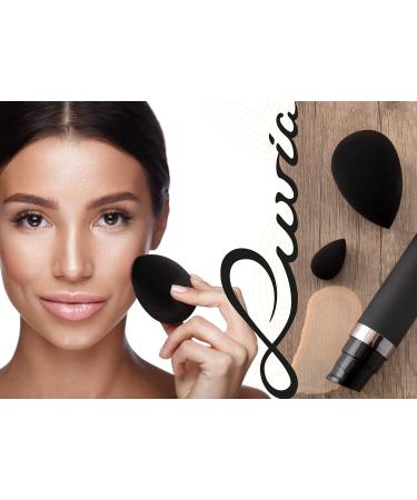 Luvia Beauty Blender Sponge Set - 3 Super Soft Makeup Egg Sponges for Precise & Large-scale Blending - Black Beauty Tools - Buy Online on GoSupps.com