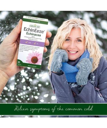 Natures Aid EchinEeze Echinacea 90 Count Vegan - Relief of Cold Symptoms - Buy Online on GoSupps.com