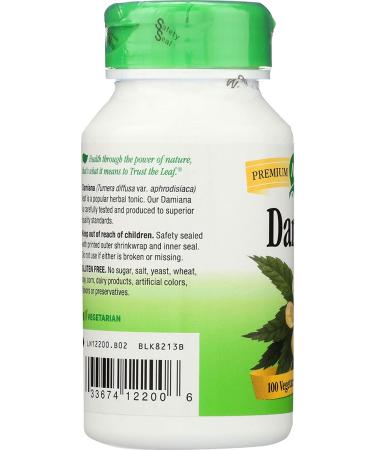 Nature's Way Damiana Leaves 800 mg - 100 Vegan Capsules for Wellness - Buy Online on GoSupps.com