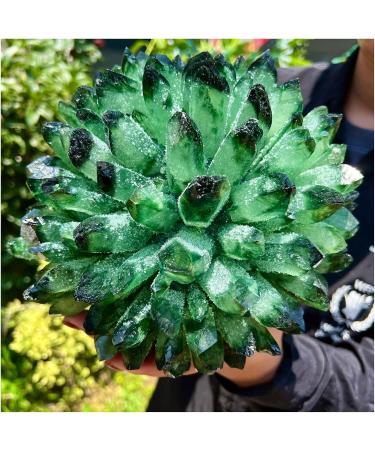 Natural Crystal Rough Crystal Cluster Green Phantom Quartz Crystal Cluster Sample Curing Home Decoration Crystal (Size : 550-600g) - Buy Online on GoSupps.com