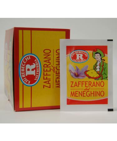 Zafferano del Meneghino Italian Saffron Powder, 0.125 Gram (Pack of 5)