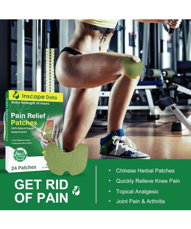 Pain Relieving Patch for Knee, Back, Neck, Shoulder & Muscle Soreness - 10 Hour Relief - 24 Count - Buy Online on GoSupps.com