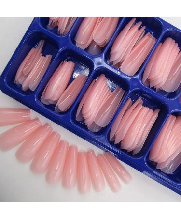 400pc Colored Long Coffin Press on Nails - Glossy Ballerina False Nails for Manicure - Acrylic Nail Design Salon Quality - DIY Nail Art Decor for Women and Girls - Buy Online on GoSupps.com
