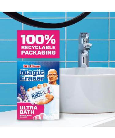 Mr. Clean Magic Eraser Ultra Bath - Multi-Purpose Soap Scum Remover for Shower | 5ct - International Shipping Available - Buy Online on GoSupps.com