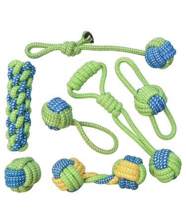 Dog Rope Toys for Medium Dogs - 7 Pack Durable Rope Chewy Toys for Dog Teething Cleaning Dog Training Prevents Boredom and Relieves Stress
