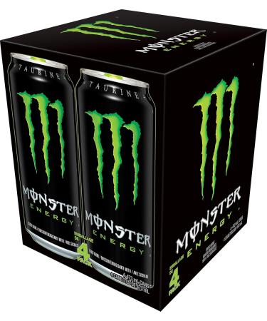 Monster Energy Original 473mL Cans Pack of 4 - Buy Online on GoSupps.com