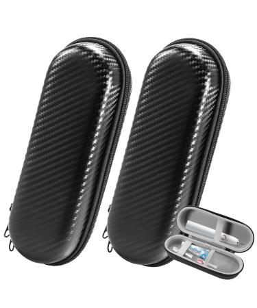 Rymall 2 pieces travel case toothbrush etui for oral b/philips sonicare electric toothbrush travel essentials travel toothbrush etui with accessories storage 2stk/silver