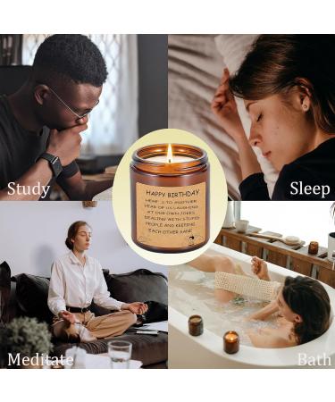 Soy Wax Lavender Scented Candle Gift for Women - Handmade Aromatherapy - 50 Hours Long Lasting - Perfect Birthday Gift for Friend - Buy Online on GoSupps.com