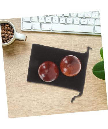 Magiclulu 2-Piece Wooden Health Massage Balls - Hand Exercise Fitness & Relaxation - Buy Online on GoSupps.com