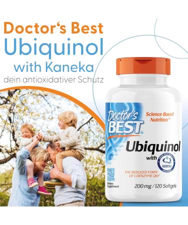 Buy Doctor's Best Ubiquinol 200mg Capsules - Kaneka QH Ubiquinol 120 Pieces - Premium Heart Health Supplement International Shipping Available - Buy Online on GoSupps.com