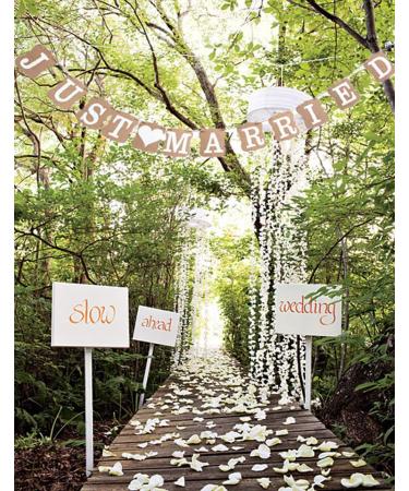 MAKFORT Mr & Mrs Letters Paper Garland Banner - Elegant Wedding Decoration & Gift - Buy Online on GoSupps.com