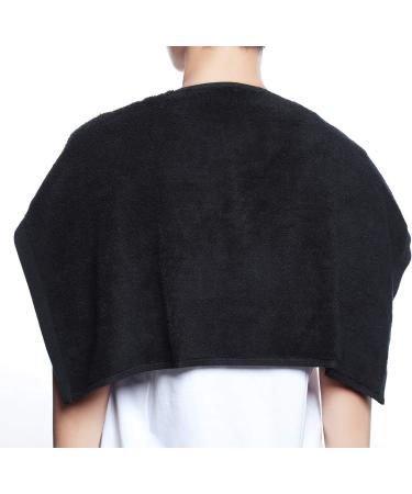 PERFEHAIR Black Salon Towels 2-Pack - 16x27 Inches for Barber, Gym, Bath, Spa - Cotton Hand Towel for Shaving and Shampoo - Black - Buy Online on GoSupps.com