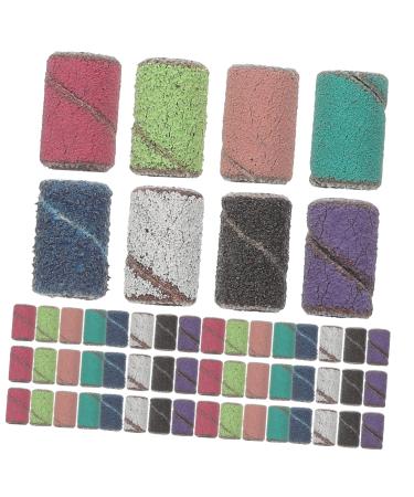 minkissy 1 Box Nail Polish Drill Nail Grinding Bits Sanding Ring Bands Nail File Sanding Bands Sanding Rings Nail Grinding Bands Mandrel Bit for Nails Sand Circle Frosted Grinding Wheel