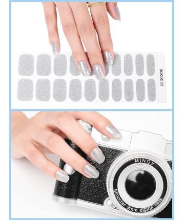 Kalolary Gel Nail Polish Strips Nail Gel Art Sticker Waterproof Full Nail Wraps Decal Sets with Nail File and Stick for Women Girls Nail Art Decor (UV/LED Lamp Required) (Shiny White) - Buy Online on GoSupps.com