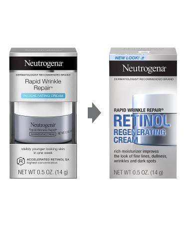 Neutrogena Rapid Wrinkle Repair Retinol Face Moisturizer - Anti-Aging Cream with Hyaluronic Acid (Pack of 12) - Buy Online on GoSupps.com