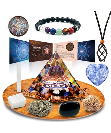 vuuuuv horoscope orgon pyramid bull medicinal crystal gift set zodiac stones