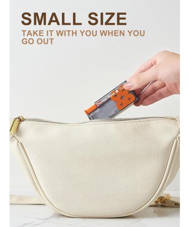 Aconcept Dental Floss Carrier Bag - 110 Dental Floss Picks & 10 Tooth Flap Dispensers | Refillable Oral Care Travel Kit - Buy Online on GoSupps.com