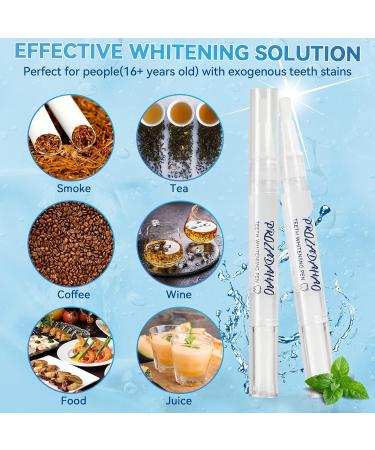 Teeth Whitening Pen 2 Pcs - Stain Remover for Whiter Teeth | Whitening Gel Pen for Home & Travel | 20+ Uses | Easy, Painless & Sensitivity-Free | Mint Flavor | 2 Count - Buy Online on GoSupps.com