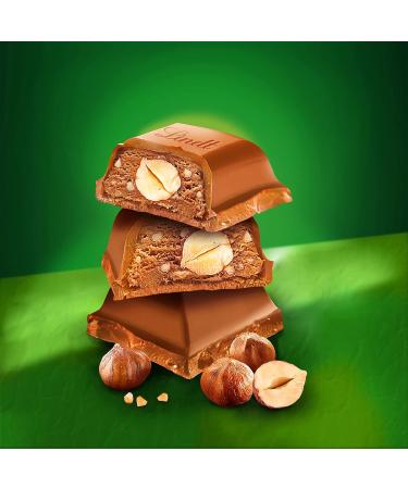 Lindt - LES GRANDES Hazelnut Praline Tablet - Milk Chocolate - 225g - Buy Online on GoSupps.com