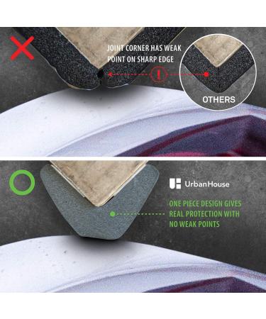 urbanhouse Ultra High-Density Heavy Duty Corner Guard Edge Protector & Bumper for Parking Garages  Workshops and Warehouses - Dark Grey  24 Inches - 1 Each Dark Gray - Corner - Buy Online on GoSupps.com