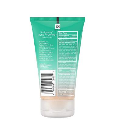 Neutrogena Acne Proofing Daily Facial Scrub - Salicylic Acid Treatment - Exfoliating Face Wash - 4.2 oz - Buy Online on GoSupps.com