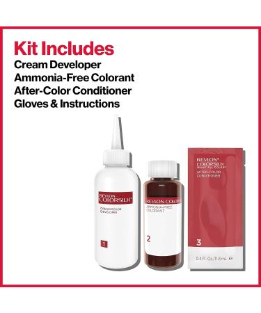 Revlon Colorsilk Permanent Hair Colour Medium Red Brown 44 - 1.00g (Pack of 1) - Buy Online on GoSupps.com