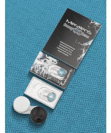 Buy ICE MAN Colored Blue Contact Lenses - Opaque Annual Lenses for Cosplay Halloween & Carnival | Free Lens Container Included - Buy Online on GoSupps.com