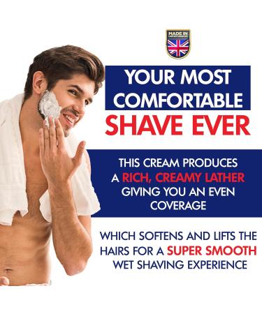 Vegan Peppermint Shaving Cream for Men - Gentleman's Face Care Club - 150ml Pot - Buy Online on GoSupps.com