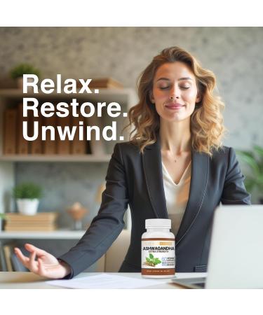 Maximize Within Ashwagandha Root Extra Strength 60 Vegetarian Capsules Supports Stress Mood and Immune Health Formulated for Enhanced Absorption Non-GMO Herbal Supplement - Buy Online on GoSupps.com