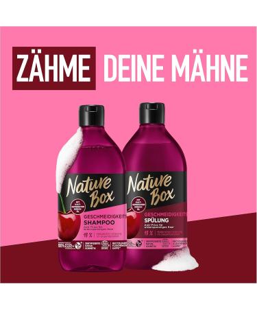 Nature Box Gentle Conditioner (385ml) Cold Pressed Cherry Oil Conditioner Ideal Conditioner for Unruly Hair - Buy Online on GoSupps.com