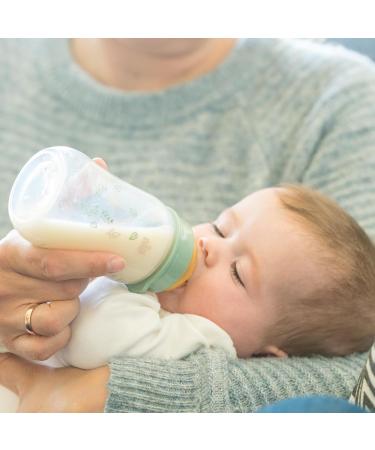 Nip Cherry Green Wide Neck Bottle 260ml - Brown Plastic Baby Bottle for Safe Feeding | International Shipping - Buy Online on GoSupps.com