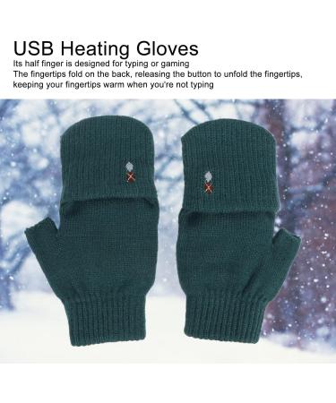 USB Heated Knitted Cotton Gloves - Electric Warm Mitten for Typing - Buy Online on GoSupps.com