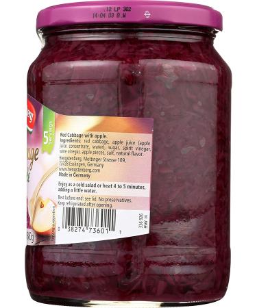 Hengstenberg Red Apple Cabbage 24 oz - Delicious German Quality Pickled Cabbage - Buy Online on GoSupps.com