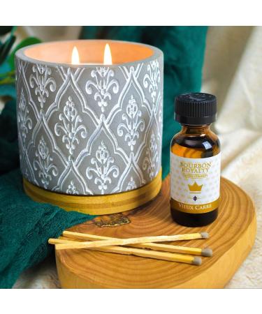 Bourbon Royalty Fragrance Oil Glass Bottle with Screw Top Cap 1 Fluid Ounce with Essential Oils for Your Wax Warmer Diffusers or Sachets Scent Evangeline - Buy Online on GoSupps.com