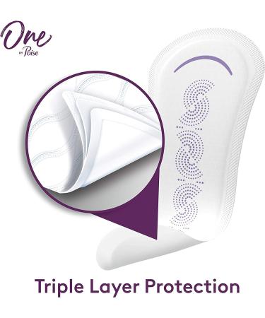 One by Poise 2-in-1 Period & Bladder Leakage Daily Liner - Long Extra Coverage 50 Count - Buy Online on GoSupps.com