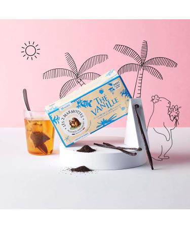 Les 2 Marmottes Th Vanille - Th noir BIO la vanille 100% naturelle - Puissant et gourmand - 30 Sachets par boite - Made in France - 48g Vanille 30 Unit (Lot de 1) - Buy Online on GoSupps.com