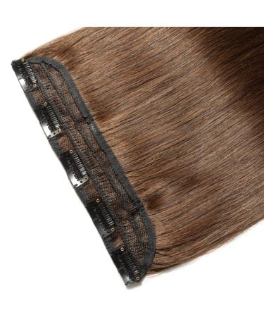 SEGO Clip-in Extensions | 100% Remy Human Hair Medium Brown #4-1 18 (45cm) - 50g Hairpiece - Buy Online on GoSupps.com