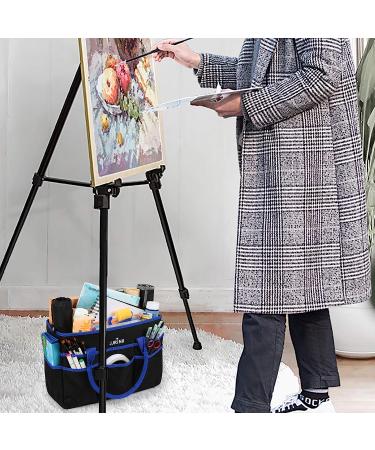 Large Multi-Functional 600D Nylon Artist Tote Bag with 16 Pockets - Blue | Perfect for Art, Craft, Sewing, Make-up, School, Medical & Office Supplies - Buy Online on GoSupps.com