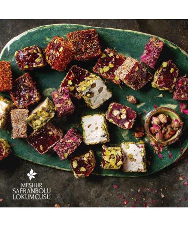 Authentic Turkish Delight with Gift Box- Luxury Exotic Flavours Handcrafted in Turkey Vegan & Gluten-Free - No Artificial Colorant -Special Mixed Turkish Delight with White Tin Box 635g - Buy Online on GoSupps.com
