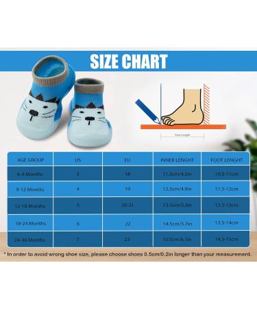 Dookeh Baby Shoes Soft Sole Sneakers 18-24 Months Blue - Toddler First Walking Shoes for Boys and Girls - Buy Online on GoSupps.com