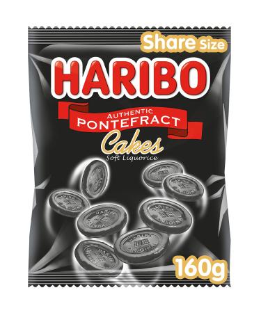 HARIBO Pontefract Sac de bonbons pour gâteaux 160 g