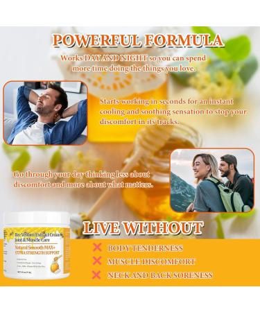 Pure Bee Venom Joint Muscle & Bone Cream Instant Relief Back Neck Hand Feet Knee Muscle Shoulder Ankle Foot Discomfort for Adults and The Elderly 2 Fl Oz (Pack of 1) - Buy Online on GoSupps.com