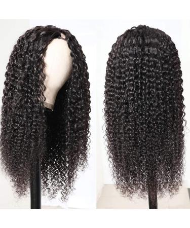 Megalook 20 Curly V Part Wig - 150% Density Human Hair for Black Women, No Glue, No Sew - Buy Online on GoSupps.com