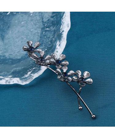 Inilbran Boho Crystal Flower Hair Clip Vintage Flower Hair Barrette Clip Black Flower Hair Pin Clip Decorative Bobby Pins Flower Head Clip Accessories for Women and Girls Everyday Headdress - Buy Online on GoSupps.com