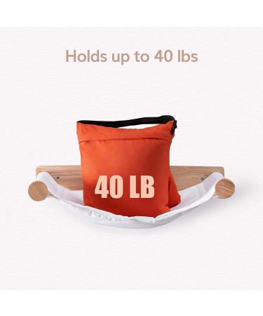 Furmia Cat Wall Hammock - Modern Wall Mounted Cat Shelves for Cats up to 40 lbs (White) - Buy Online on GoSupps.com